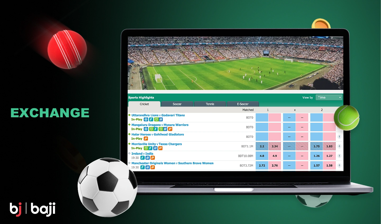 The betting exchange in Baji is particularly popular among users from all over the world