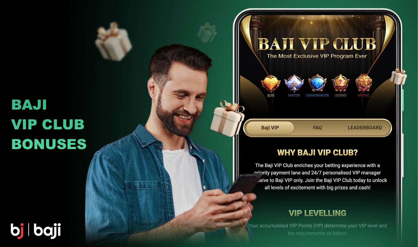 VIP club bonuses at Baji are a special type of bonus