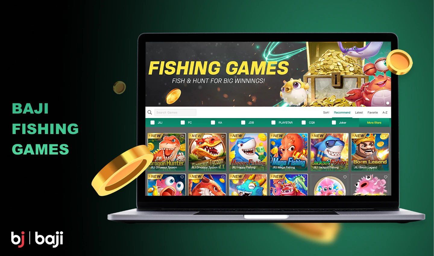 Fishing games are particularly popular among Baji Casino players