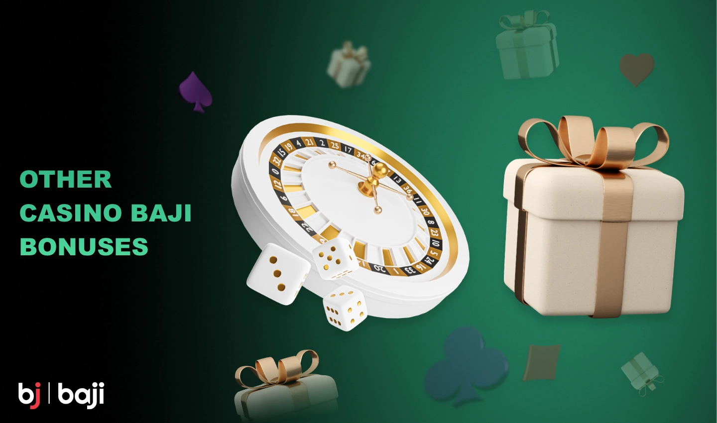 There are various casino bonuses available at Baji