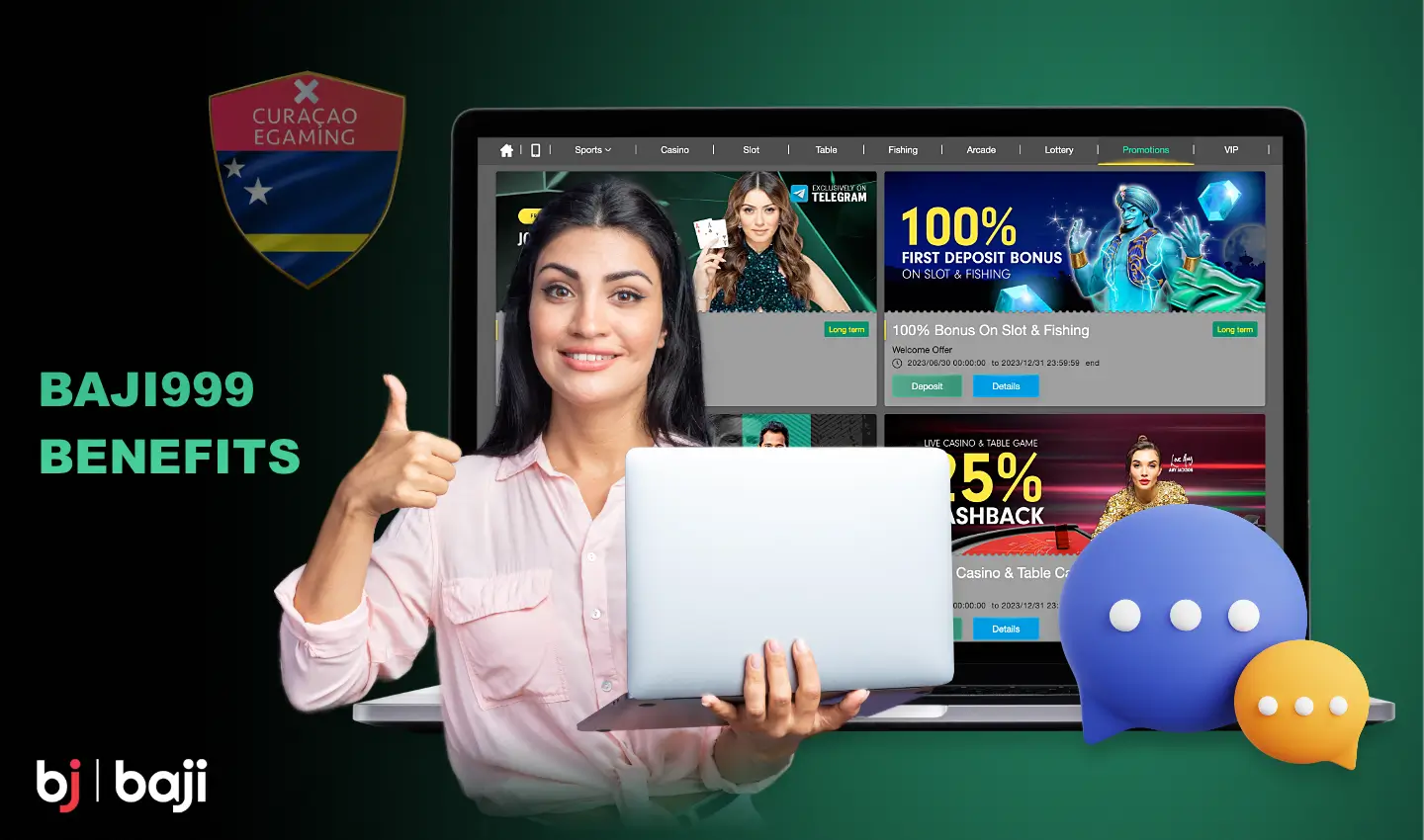 Baji999 offers various benefits to its Bangladeshi users, ranging from a huge number of casino games to generous bonuses